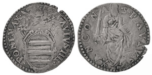 ANCONA - PAOLO IV (1555-1559) GIULIO  - Ar - ... 