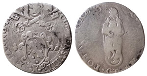 FANO - CLEMENTE VIII (1592-1605) TESTONE ... 
