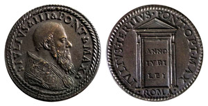 ROMA - GIULIO III (1550-1555) MEDAGLIA AE ... 