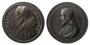 ROMA - PAOLO IV (1555-1559) MEDAGLIA AE ... 