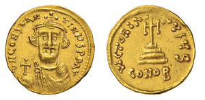CONSTANTE II (641-668)SOLIDO gr.4,4 - Zecca ... 