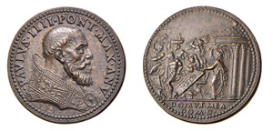 ROMA - PAOLO IV (1555-1559) MEDAGLIA AE- ... 
