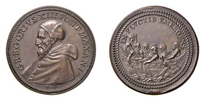 ROMA - GREGORIO XIII (1572-1585) MEDAGLIA AE ... 