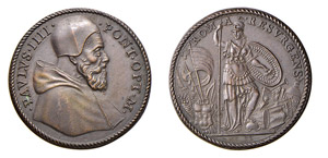 ROMA - PAOLO IV (1555-1559) MEDAGLIA AE - Ae ... 