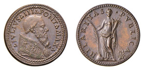 ROMA - GIULIO III (1550-1555) MEDAGLIA AE - ... 