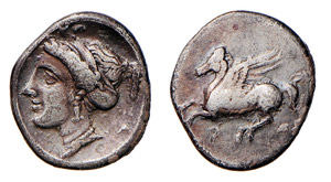 CORINTHIA - CORINTO (350-300 a.C.) DRACMA ... 
