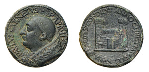 ROMA - PAOLO II (1464-1471) MEDAGLIA AE Anno ... 