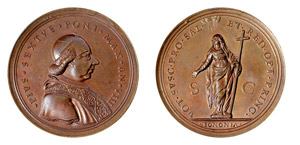 BOLOGNA - PIO VI (1775-1799)  MEDAGLIA  IN ... 