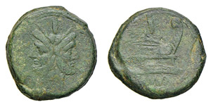 ROMA - ANONIME (dopo il 211 a.C.) ASSE ... 