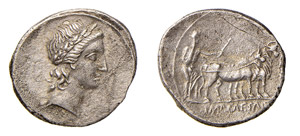 OTTAVIANO (30-29 a.C.) DENARIO - Zecca Roma ... 