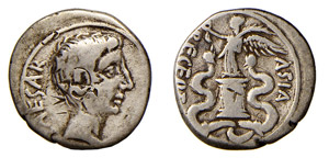 OTTAVIANO (29-28 a.C.) QUINARIO gr.1,8  - ... 