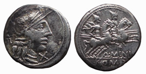 MINUCIA (122 a.C.) Q.Minucius Rufus DENARIO  ... 