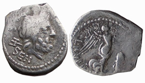 RUBRIA (87 a.C.) L.Rubrius Dossenus QUINARIO ... 