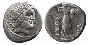 PROCILIA (80 a.C.) L. Procilius DENARIO  ... 