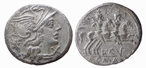 CUPIENNIA (147 a.C.) L. Cupiennius DENARIO  ... 