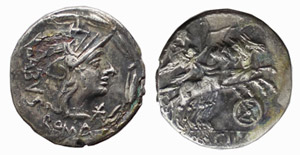 ACILIA (125 a.C.) M.Acilius M.f DENARIO  ... 