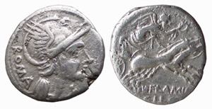 FLAMINIA (109-108 a.C.) L.Flaminius Chilo ... 