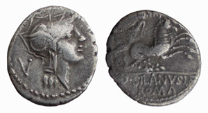 JUNIA (91 a.C.) D.Junius Silanus L. f ... 