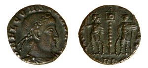 COSTANTE I (337-350) FOLLIS RIDOTTO - Zecca ... 
