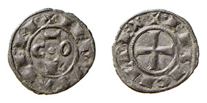 MESSINA - CORRADO I (1250-1254) DENARO  ... 