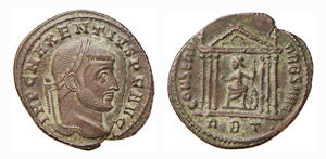 MASSENZIO  (306-312) FOLLIS - Zecca Roma  ... 