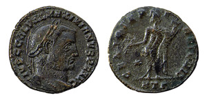 MASSIMINO II DAIA (309-313) FOLLIS Zecca ... 