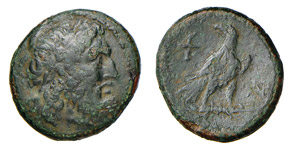 MACEDONIA - PAROREIA (circa 185-168 a.C.) AE ... 