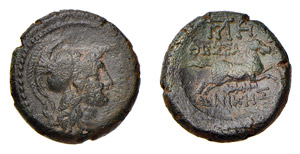 MACEDONIA - THESSALONICA (187-131 a.C.) AE ... 