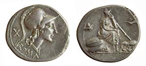ROMA - ANONIMO SENZA SIMBOLI (115-114 a.C.) ... 