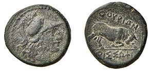 LUCANIA - THURIUM (IV sec. a.C.) BRONZO gr. ... 