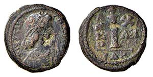 GIUSTINIANO I (527-565) DECANUMMO - Zecca ... 
