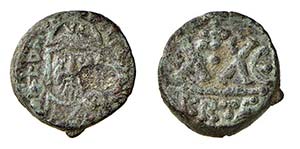 ERACLIO (610-641) 20 NUMMI - Zecca Cartagine ... 
