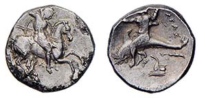 CALABRIA - TARENTUM (334-330 a.C.) DIDRAMMA ... 