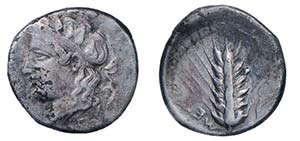 LUCANIA - METAPONTO (480-400 a.C.) DIDRAMMA ... 