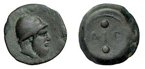 SICILIA - LIPARA (425 circa a.C.) HEXAS gr. ... 