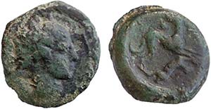 SICILIA - ERYX (400-340 a.C.) ONCIA gr.2,9 - ... 
