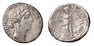 ACILIA (49 a.C.) Man Acilius Glabrio - ... 