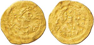 GIUSTINIANO I (527-565) TREMISSE gr.1,4 - ... 