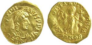 GIUSTINIANO I (527-565) TEMISSE gr.0,92 - ... 