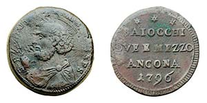 ANCONA - PIO VI (1775-1799) SAMPIETRINO DA ... 