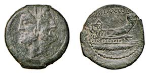 JUNIA (91 a.C.) D. Iunius Silanus L. f. - ... 