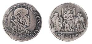 MONTALTO - SISTO V (1585-1590)  MEZZA ... 