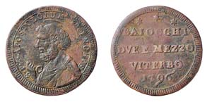 VITERBO - PIO VI (1775-1799) SAMPIETRINO DA ... 