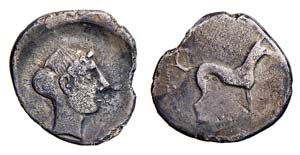 SICILIA - MOTYA (415-405 a.C.) DIDRAMMA ... 