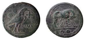 ROMA - SEMILIBRALE STANDARD (217-215 a.C.) ... 