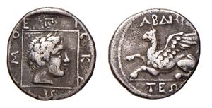 THRACIA - ABDERA (365-345 a.C.) TETROBOLO ... 