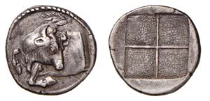 MACEDONIA - AKANTHOS (circa  424-380 a.C.) ... 