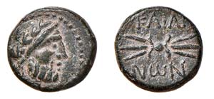 SICILIA - AKRAGAS (338-287 a.C.) BRONZO ... 