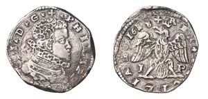 MESSINA - FILIPPO III (1598-1621)  4 TARI ... 