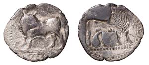 LUCANIA - SYBARI (circa 530-510 a.C.) 1/3 DI ... 